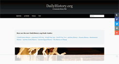 Desktop Screenshot of dailyhistory.org